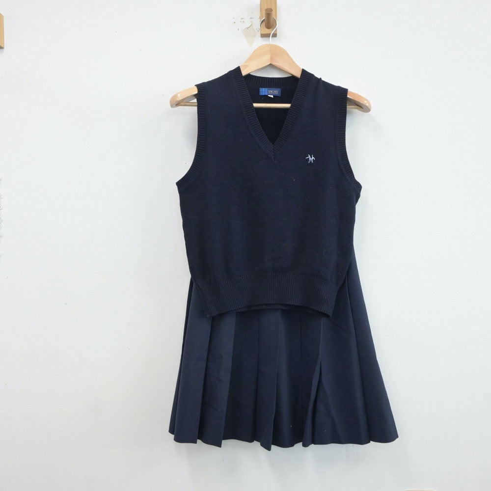 中古制服】東京都 白鴎高等学校 女子制服 3点(ベスト・ニット 中古制服】東京都 白鴎高等学校 女子制服 3点(ベスト・ニット