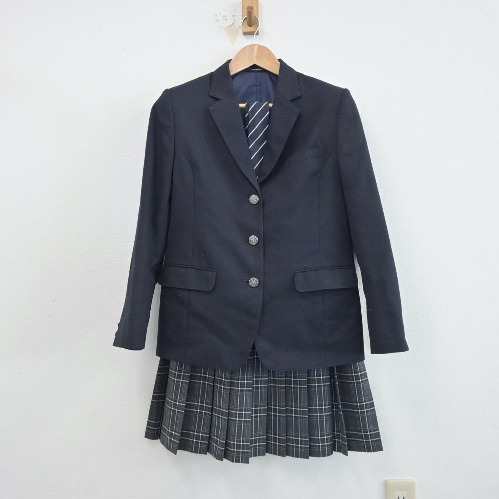 【中古】東京都 小岩高等学校 女子制服 4点（ブレザー・スカート）sf018860