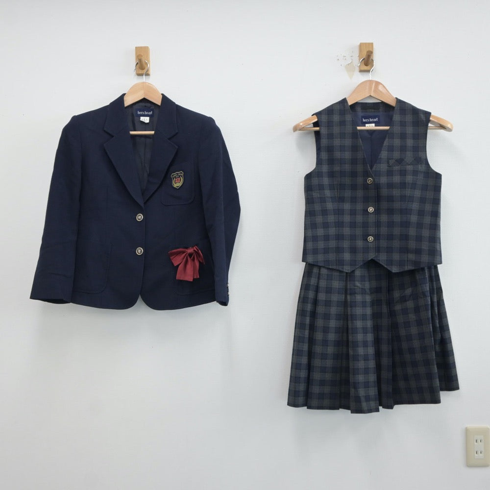 格安即決 中古制服】群馬県 桐生工業高等学校 女子制服 4点（ブレザー 学生服