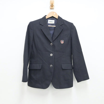 【中古】東京都 忠生中学校 女子制服 2点（ブレザー・ニット）sf018870