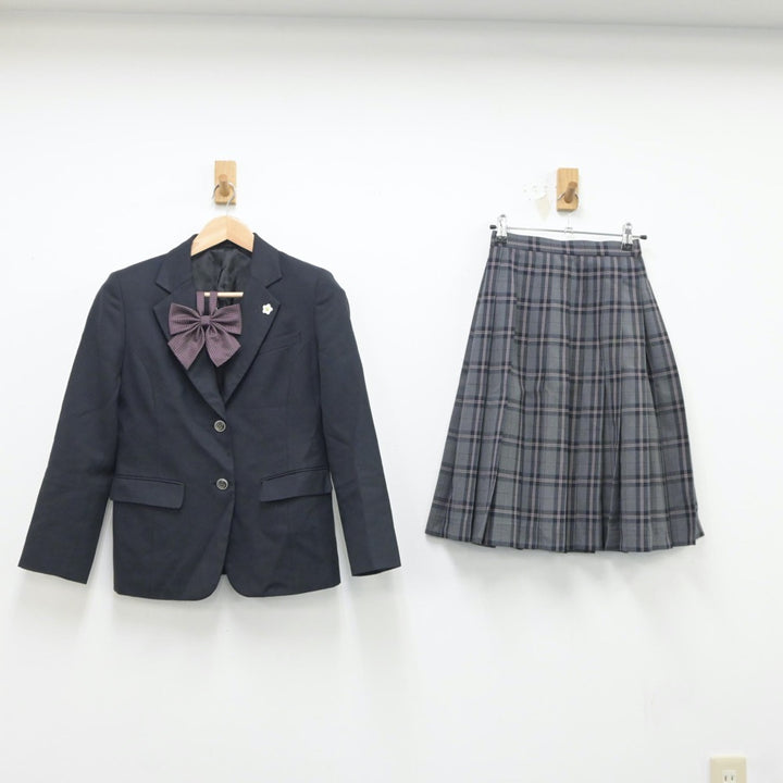 花奈@プロフ必読 制服ブレザー 中古制服】東京都 小山田中学校 女子制服 4点（ブレザー