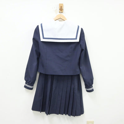 【中古】静岡県 清水第一中学校 女子制服 3点（セーラー服・スカート）sf018875