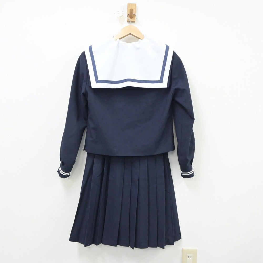 【中古】静岡県 清水第一中学校 女子制服 3点（セーラー服・スカート）sf018877