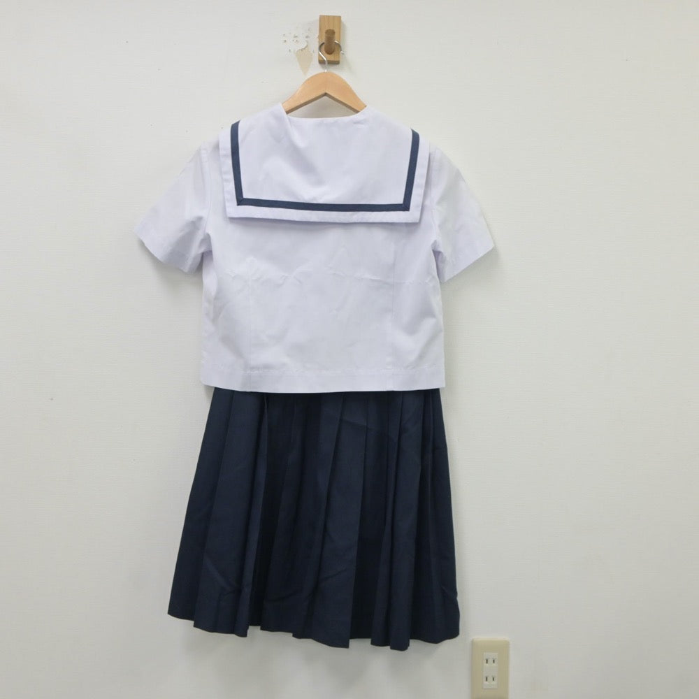 【中古】静岡県 清水第一中学校 女子制服 2点（セーラー服・スカート）sf018878