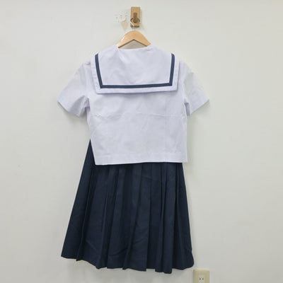 【中古】静岡県 清水第一中学校 女子制服 2点（セーラー服・スカート）sf018879