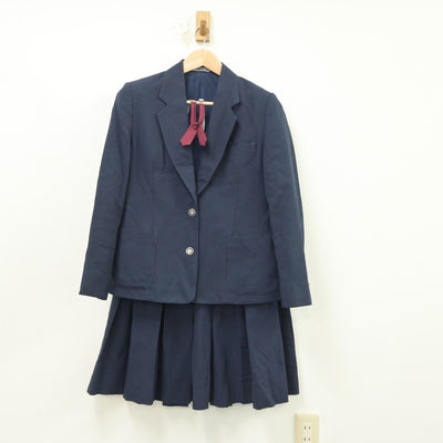 【中古】愛知県 春日井南高等学校 女子制服 4点（ブレザー・ベスト・スカート）sf018897