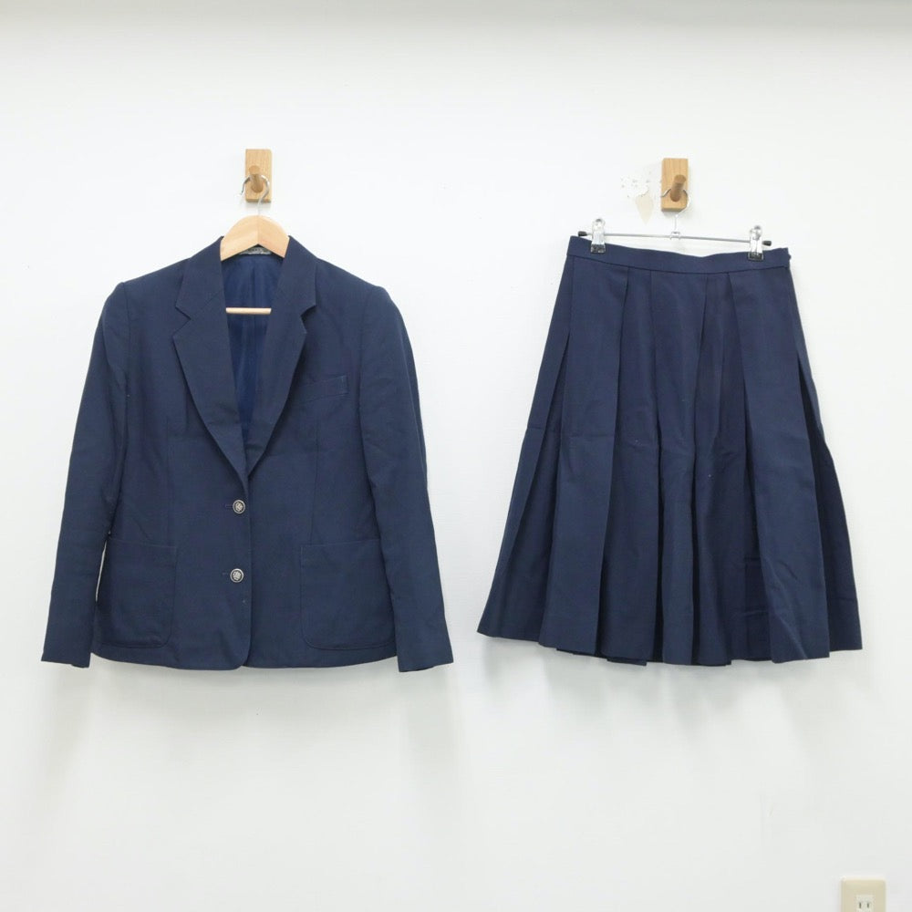 【中古】愛知県 春日井南高等学校 女子制服 4点（ブレザー・ベスト・スカート）sf018897