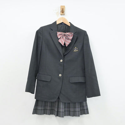 【中古】神奈川県 横浜市立すすき野中学校 女子制服 3点（ブレザー・スカート）sf018921