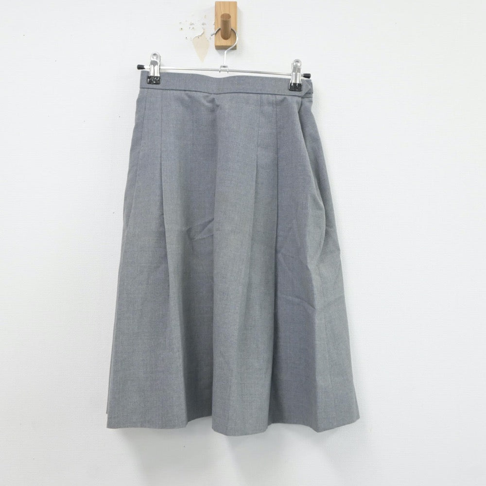 【中古】埼玉県 草加市立瀬崎中学校 女子制服 2点（ニットベスト・スカート）sf018931