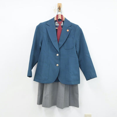 【中古】埼玉県 草加市立瀬崎中学校 女子制服 3点（ブレザー・スカート）sf018932