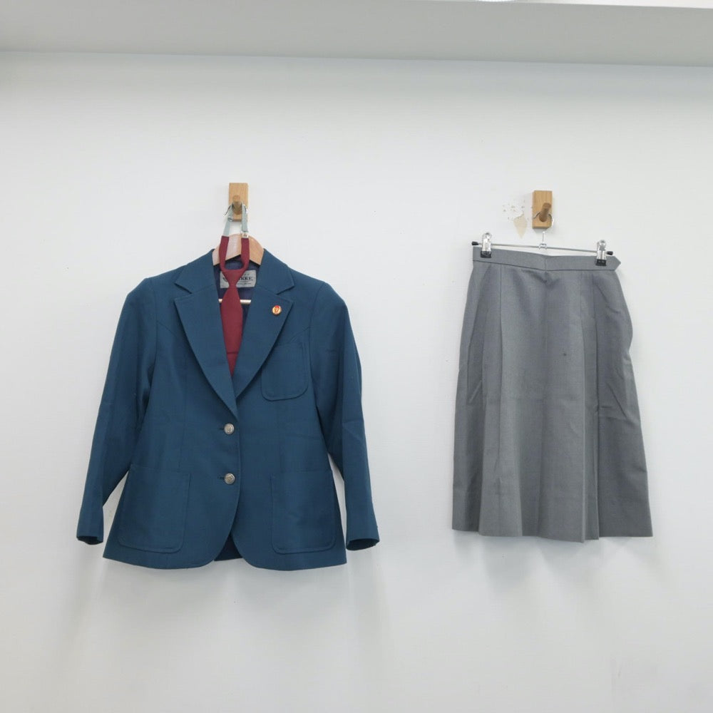 【中古】埼玉県 草加市立瀬崎中学校 女子制服 3点（ブレザー・スカート）sf018932