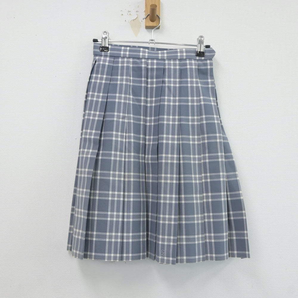 【中古】神奈川県 相模女子大学高等部 女子制服 3点（ニットベスト・シャツ・スカート）sf018935