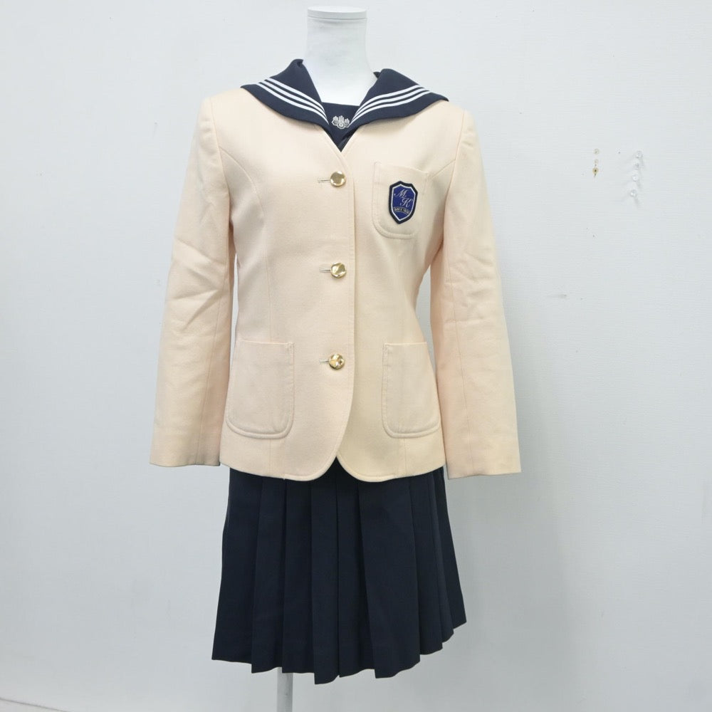 【中古】東京都 目白研心高等学校 女子制服 4点（ブレザー・セーラー服・スカート）sf018947