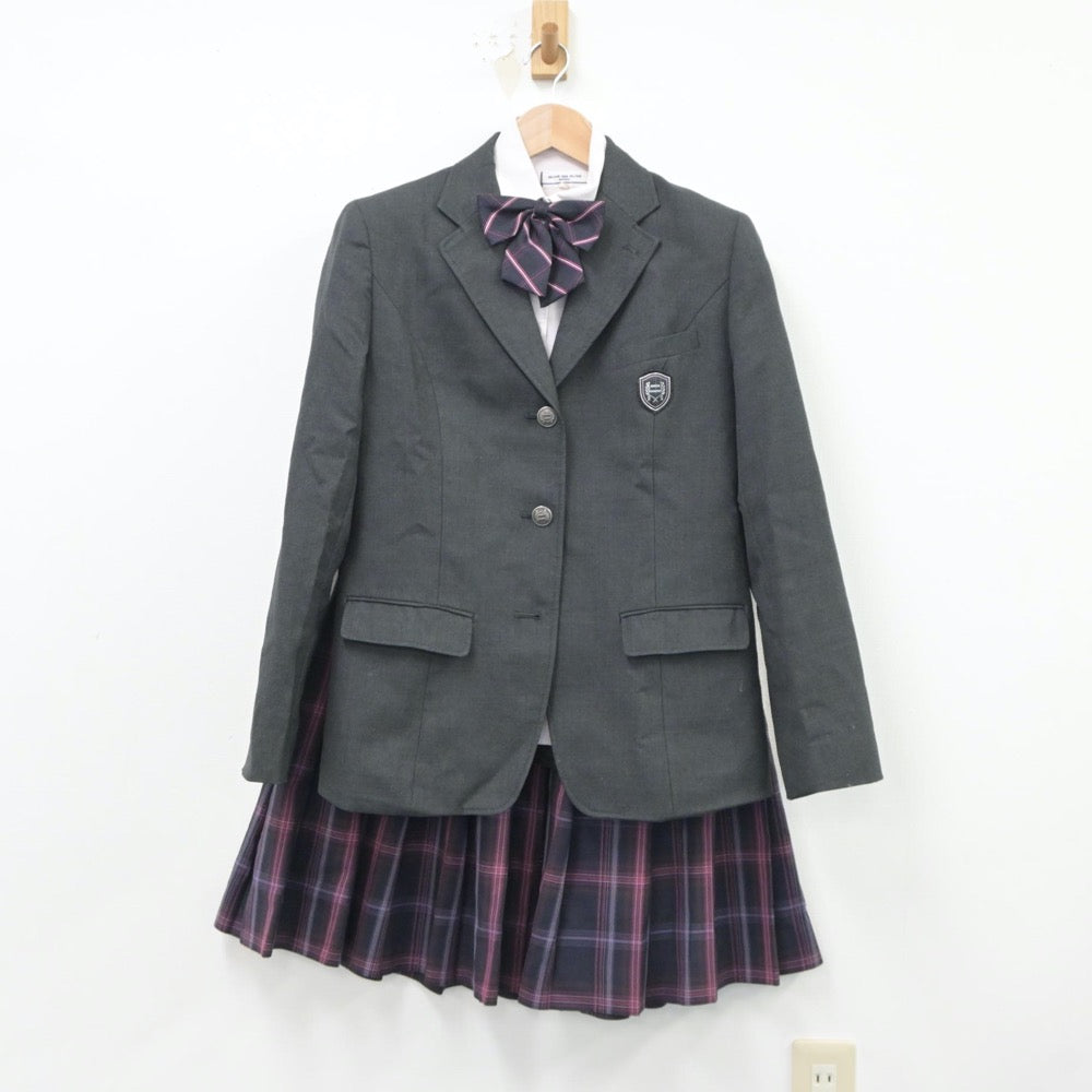 【中古】埼玉県 秋草学園高等学校 女子制服 5点（ブレザー・シャツ・スカート）sf018959