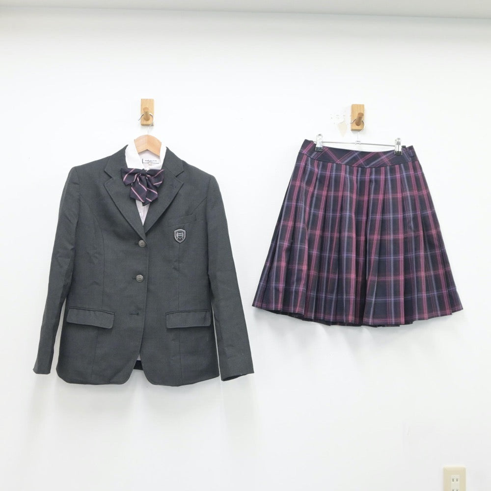 【中古】埼玉県 秋草学園高等学校 女子制服 5点（ブレザー・シャツ・スカート）sf018959