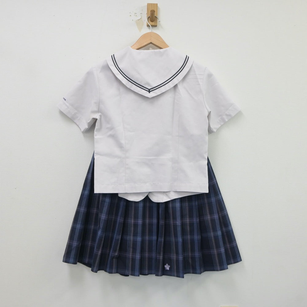 【中古】埼玉県 秋草学園高等学校 女子制服 3点（セーラー服・スカート）sf018960