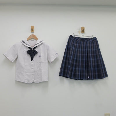 【中古】埼玉県 秋草学園高等学校 女子制服 3点（セーラー服・スカート）sf018960