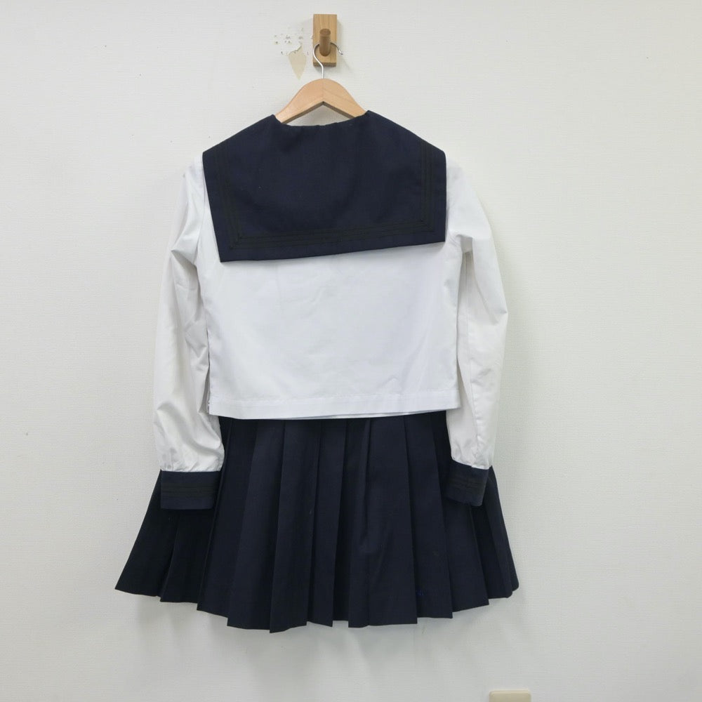 【中古】埼玉県 さいたま市立浦和高等学校 女子制服 5点（セーラー服・セーラー服・スカート）sf018965