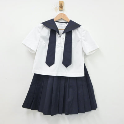 【中古】埼玉県 さいたま市立浦和高等学校 女子制服 5点（セーラー服・セーラー服・スカート）sf018965