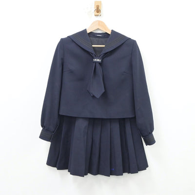 【中古】埼玉県 さいたま市立浦和高等学校 女子制服 3点（セーラー服・スカート）sf018966