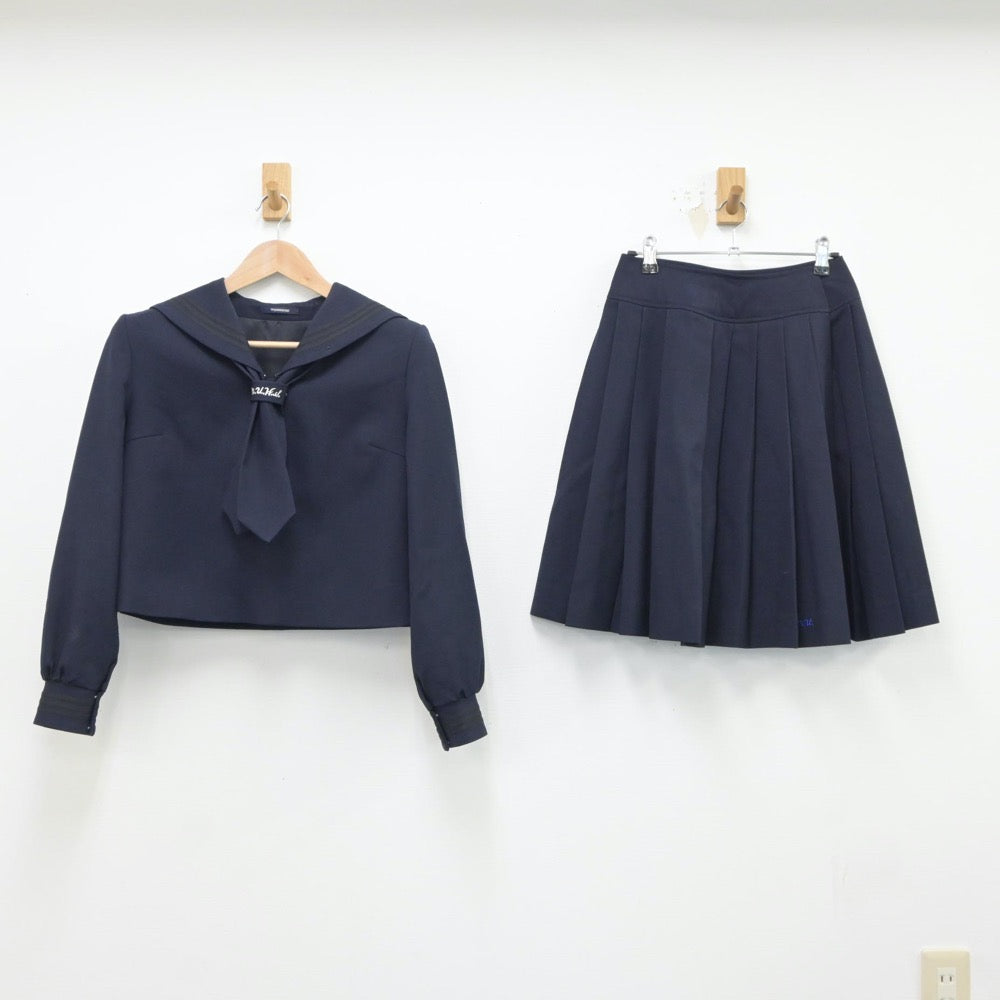 【中古】埼玉県 さいたま市立浦和高等学校 女子制服 3点（セーラー服・スカート）sf018966