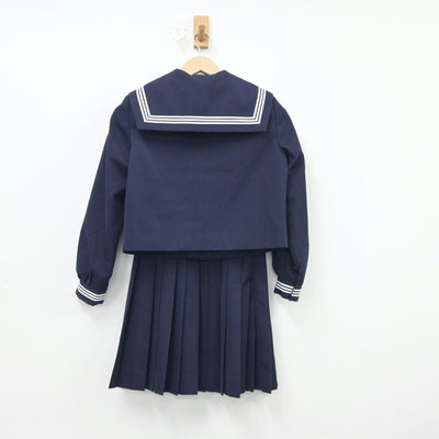 【中古】島根県 益田市立益田中学校 女子制服 4点（セーラー服・スカート）sf018967