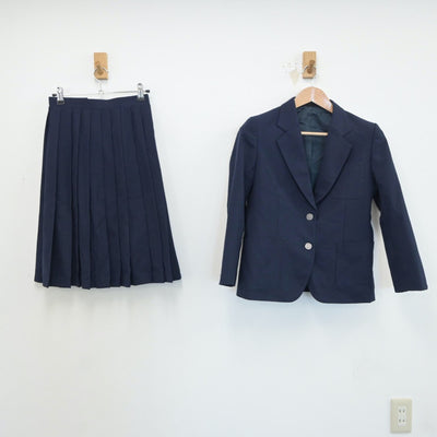 【中古】埼玉県 川島町立西中学校 女子制服 2点（ブレザー・スカート）sf018983