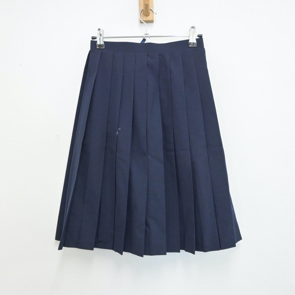 【中古】埼玉県 川島町立西中学校 女子制服 2点（ベスト・スカート）sf018988