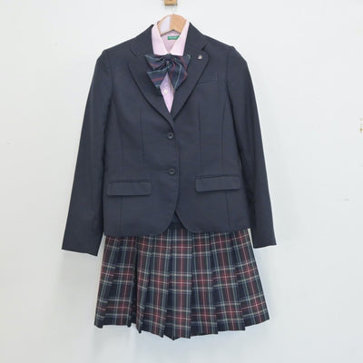 【中古】大阪府 大阪高等学校 女子制服 4点（ブレザー・シャツ・スカート）sf018989