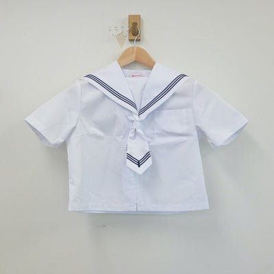 【中古】北海道 札幌市立宮の森中学校 女子制服 2点（セーラー服）sf018993