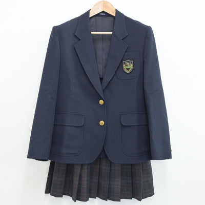 【中古】東京都 豊島学院高等学校 女子制服 2点（ブレザー・スカート）sf019008