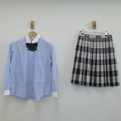 【中古】東京都 豊島学院高等学校 女子制服 3点（シャツ・スカート）sf019009