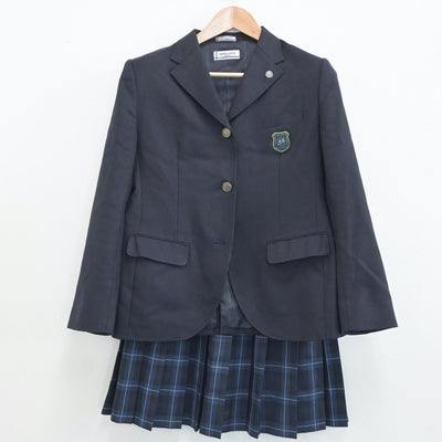 【中古】福岡県 福岡講倫館高等学校 女子制服 4点（ブレザー・スカート）sf019010