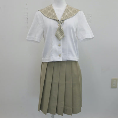 【中古】埼玉県 越谷南高等学校 女子制服 3点（セーラー服・スカート）sf019023