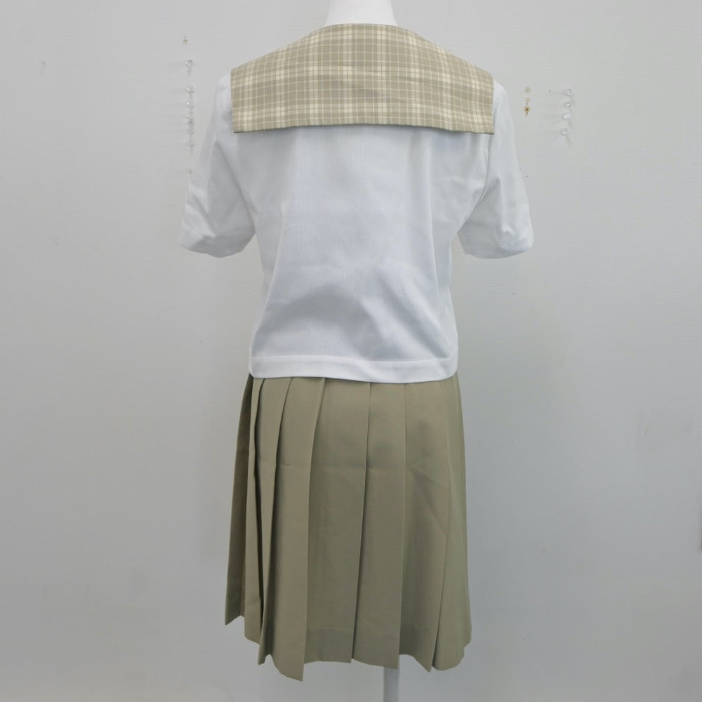 【中古】埼玉県 越谷南高等学校 女子制服 3点（セーラー服・スカート）sf019024