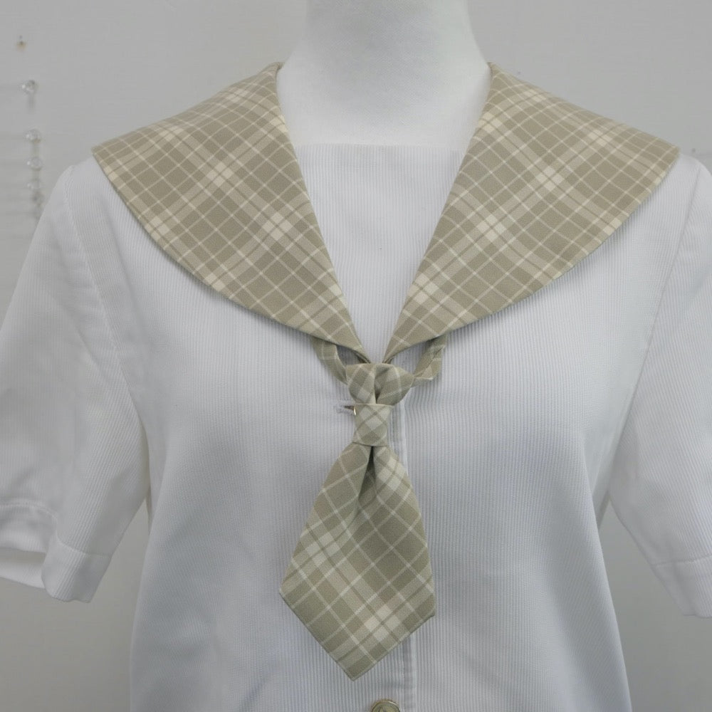 【中古】埼玉県 越谷南高等学校 女子制服 3点（セーラー服・スカート）sf019024