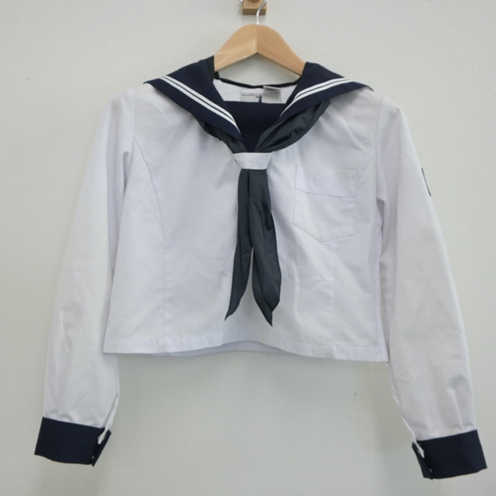 【中古】北海道 凌雲中学校 女子制服 2点（セーラー服）sf019026