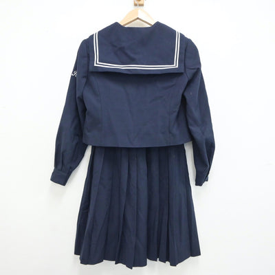 【中古】北海道 凌雲中学校 女子制服 2点（セーラー服・スカート）sf019027