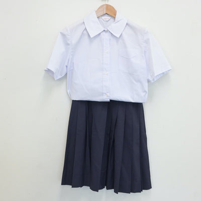 【中古】神奈川県 江陽中学校 女子制服 2点（シャツ・スカート）sf019037