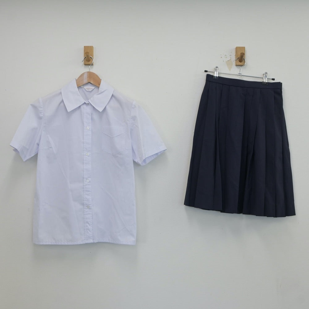 【中古】神奈川県 江陽中学校 女子制服 2点（シャツ・スカート）sf019037