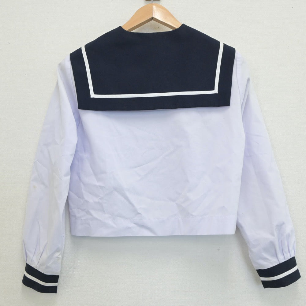 【中古】宮崎県 宮崎西中学校 女子制服 2点（セーラー服）sf019040