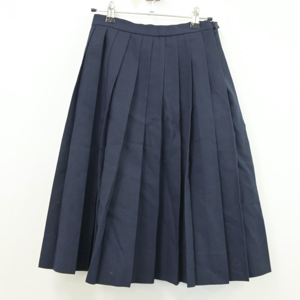 【中古】宮崎県 宮崎西中学校 女子制服 2点（セーラー服・スカート）sf019045