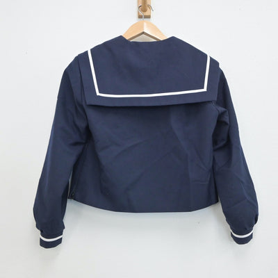 【中古】宮崎県 宮崎西中学校 女子制服 3点（セーラー服・スカート）sf019048