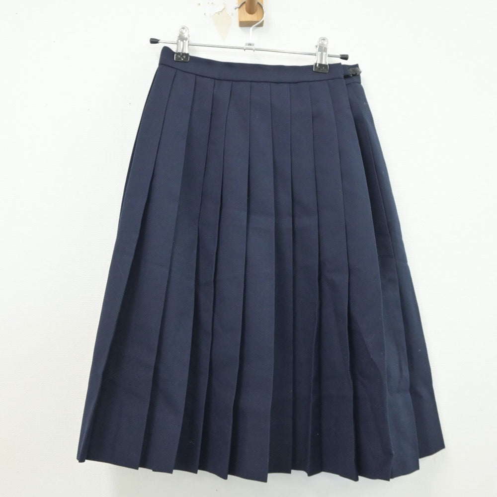 【中古】宮崎県 宮崎西中学校 女子制服 3点（セーラー服・スカート）sf019048