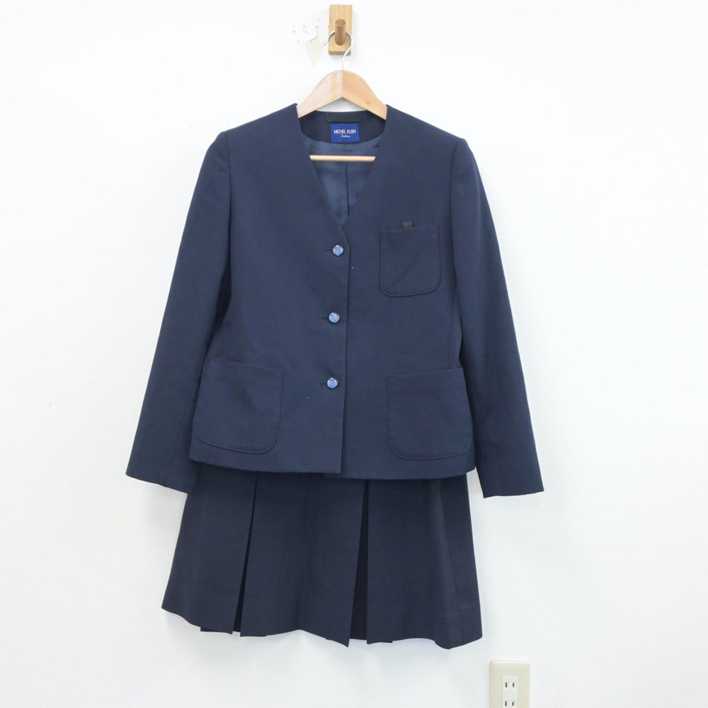 【中古】静岡県 静岡市立城内中学校 女子制服 4点（ブレザー・ベスト・スカート）sf019055