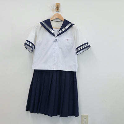 【中古】東京都 江東区立砂町中学校 女子制服 2点（セーラー服・スカート）sf019056