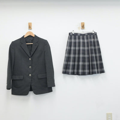 【中古】埼玉県 豊南高等学校 女子制服 3点（ブレザー・ニット・スカート）sf019058