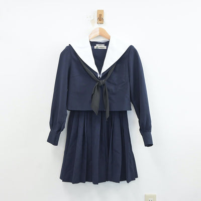 【中古】愛知県 刈谷市立依佐美中学校 女子制服 3点（セーラー服・スカート）sf019060