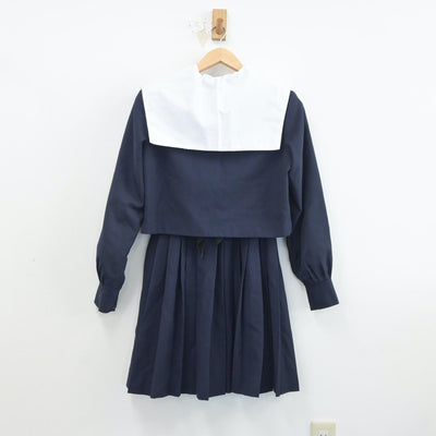 【中古】愛知県 刈谷市立依佐美中学校 女子制服 3点（セーラー服・スカート）sf019060