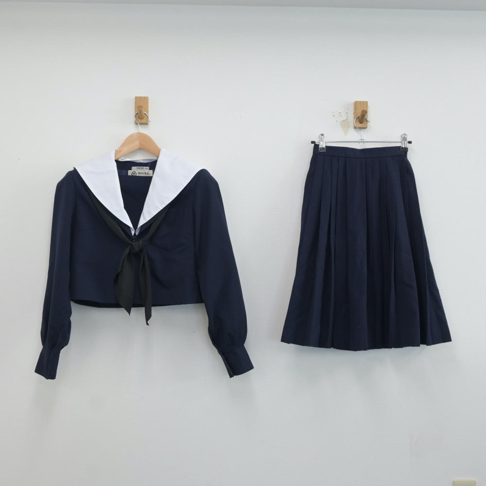 【中古】愛知県 刈谷市立依佐美中学校 女子制服 3点（セーラー服・スカート）sf019060